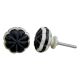 Black With White Bone Knobs