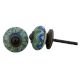 Green Floral Small Knob