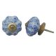 Blue Calico Melon Knob