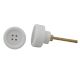 White Button Knob