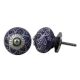Light Purple Floral Knob
