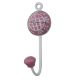 Pink Check Decorative Wall Hooks