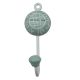 Sage Green Check Decorative Wall Hooks