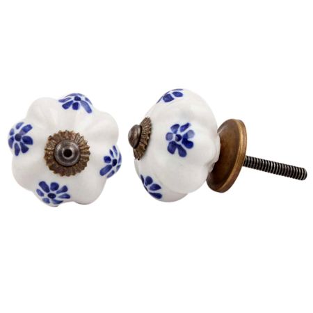 Blue Dahalia Medium Knob