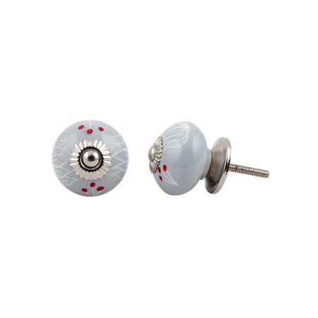 Light Grey Lotus Knob