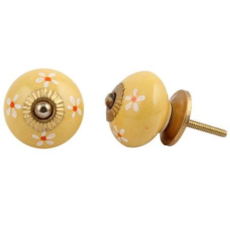Mustard Flower Knob