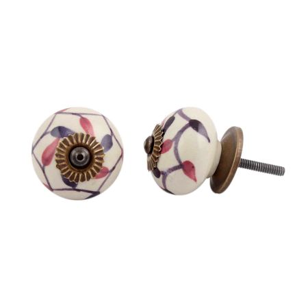 Purple & Maroon Leaf Knob