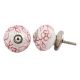 Red Leaf Floral Ceramic Drawer Knob Online