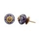 Dark Purple Flower Knob