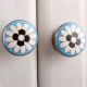 Round Flower Flat Knob