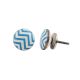 Turquoise Wave Flat Knob