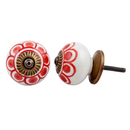 Red Baluster Knob
