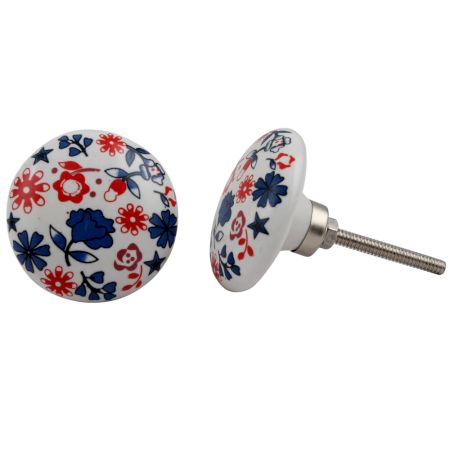 Navy Blue Lily Knob