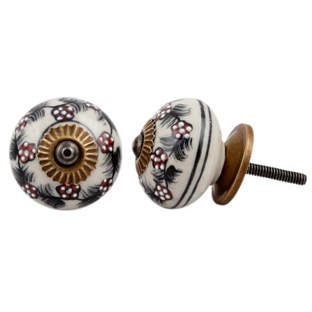 Cherry Tiny Flower Drawer Knob