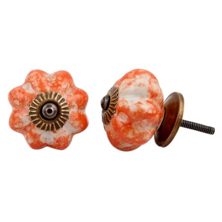 Orange Melon Drawer Knob