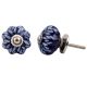 Blue Leaf Medium Cabinet Knob