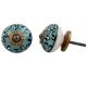Green Floral Cabinet Knob