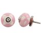 Pink Etched Ceramic Knob-34