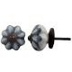 Grey Sunflower Medium Knob