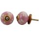 Pink Etched Ceramic Knob 48