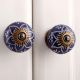 Purple Floral Knob