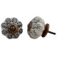 Grey Leaf Dresser Knob