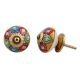 Mixed Floral Round Drawer Knob
