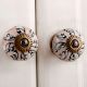 Pink Floral Ceramic Knob