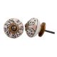 Pink Floral Ceramic Knob
