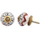 Petunia Flower Ceramic Knob