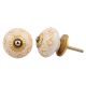 Mustard Floral Ceramic Knob