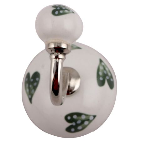 Smokey Green Heart Hooks