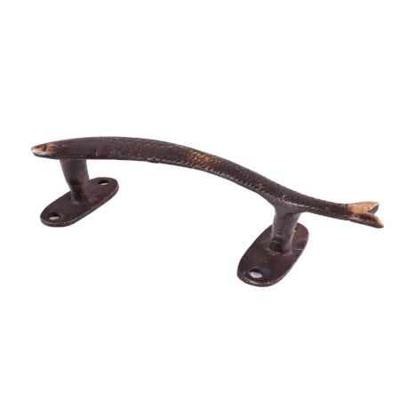 Vintage Bronze Door Pull or Handle In Fish Shape