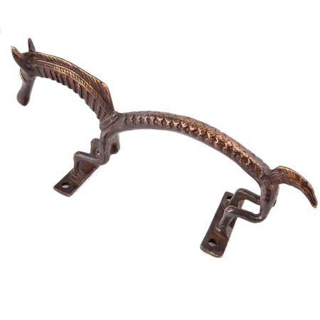 Horse Door Handle In Bronze