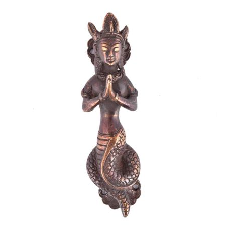 Naga Serpent Door Handles In Brass
