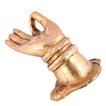 Mudra  Golden Coloured Brass Door Handle
