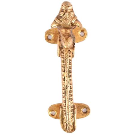 Bull Design Golden Figurine Door Handle