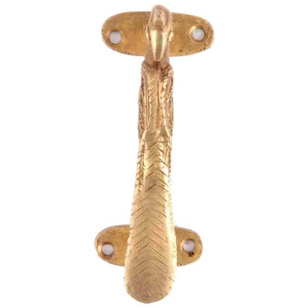 Gold Vintage Peacock Brass Door Handle