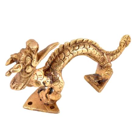 Chinese Dragon Door and  Cabinet Handle In Golden Finish