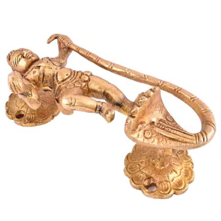 Krishna with Snake Golden Brass Handle