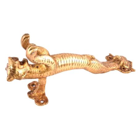Golden Jaguar Bronze Door Handles