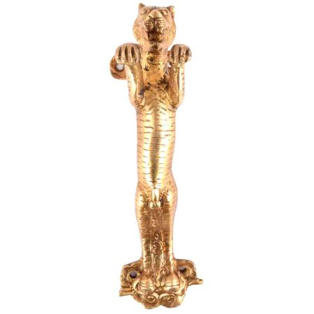 Golden Jaguar Bronze Door Handles