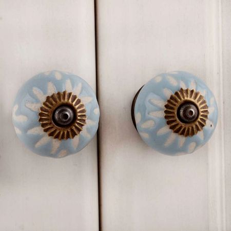 Grey Etched Ceramic Knob 38