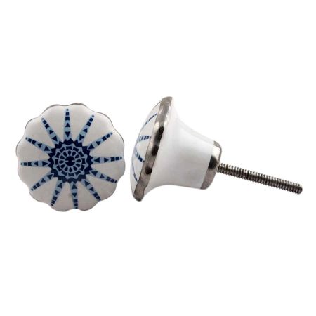 Lily Flower Ceramic Knob