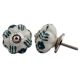 Dark Green Flower Knob