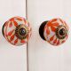 Orange Flower Knob
