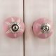 Pink Etched Ceramic Knob 42