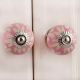 Pink Etched Ceramic Knob 43