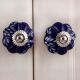 Navy Blue Cut Knob