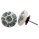 Forest Green Embossing Flower Knob